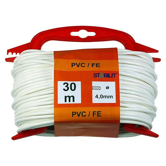 Stabilit WäscheleineØ x L: 4 mm x 30 m, Weiß