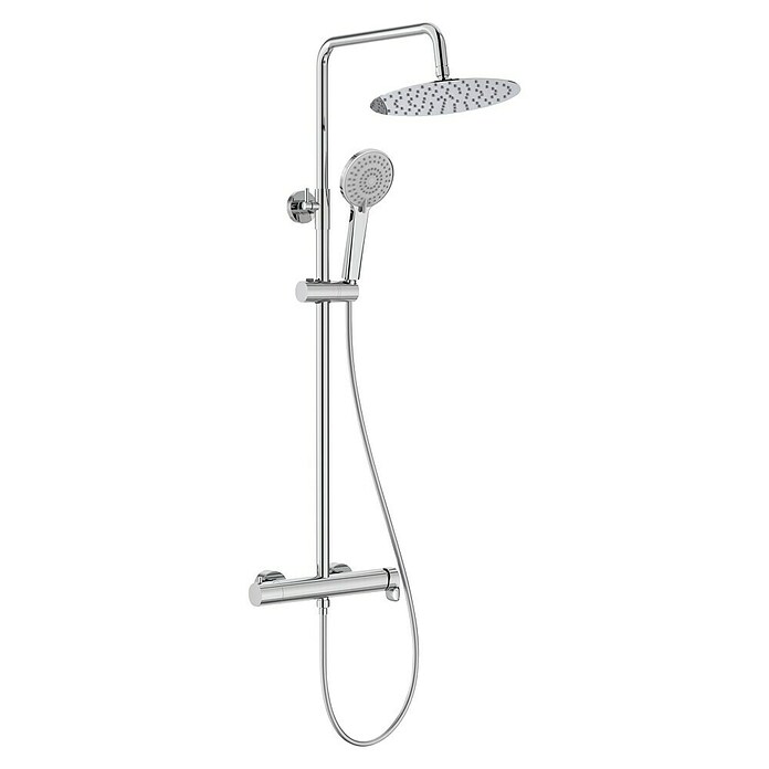 Roca Mitos Plus Sistema de ducha (Grifo monomando, Número de tipos de chorro: 1 ud., Cromo) | BAUHAUS
