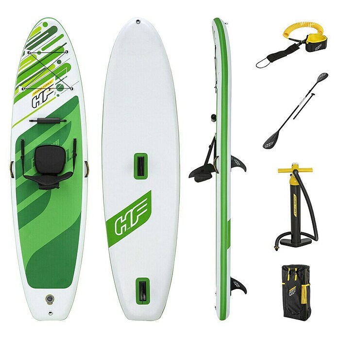 Hydro-Force SUP-boardset Freesoul Tech (l x b x h: 340 x 89 x 15 cm, Groen, Geschikt voor: 1 persoon) | BAUHAUS