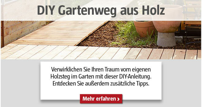 DIY Gartenweg aus Holz