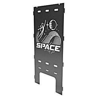 Feuerkorb Seitenteil (Passend für: Feuerkorb Basis-Set, Dekor Weltraum, B x H: 38,5 x 79 cm, Stärke: 2 mm, Stahl)