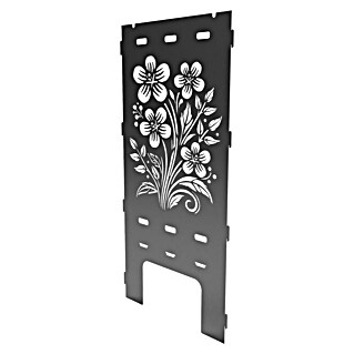 Feuerkorb Seitenteil (Passend für: Feuerkorb Basis-Set, Dekor Blume, B x H: 38,5 x 79 cm, Stärke: 2 mm, Stahl)