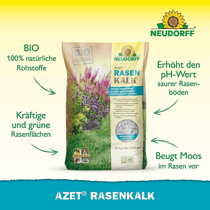 Neudorff Azet Vitalkalk (10 kg, Inhalt ausreichend für ca.: 200 m²)