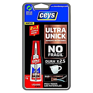 Ceys Pegamento instantáneo Ultra Unick 2 en 1 (5 g)