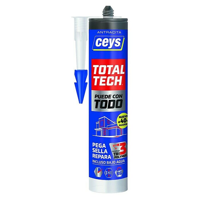 Ceys Adhesivo y sellador Total-Tech (Antracita, 290 ml) | BAUHAUS