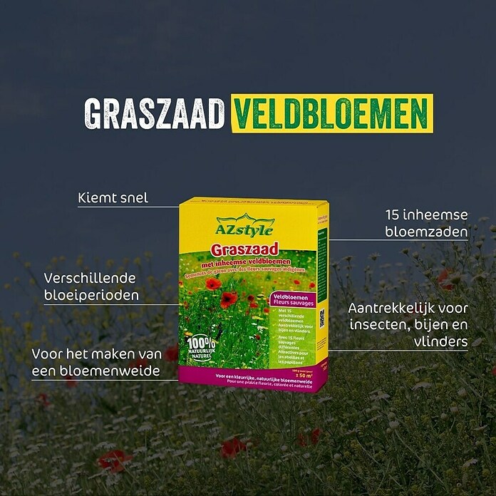 ECOstyle Gazonzaad met bloemzaden (500 g) | BAUHAUS