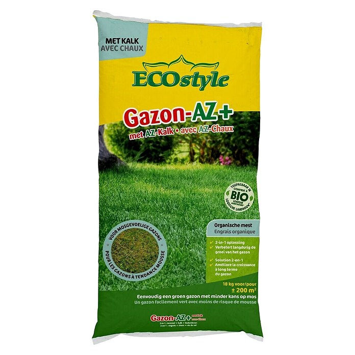 ECOstyle Bio-gazonmest Gazon-AZ+ (18 kg) | BAUHAUS