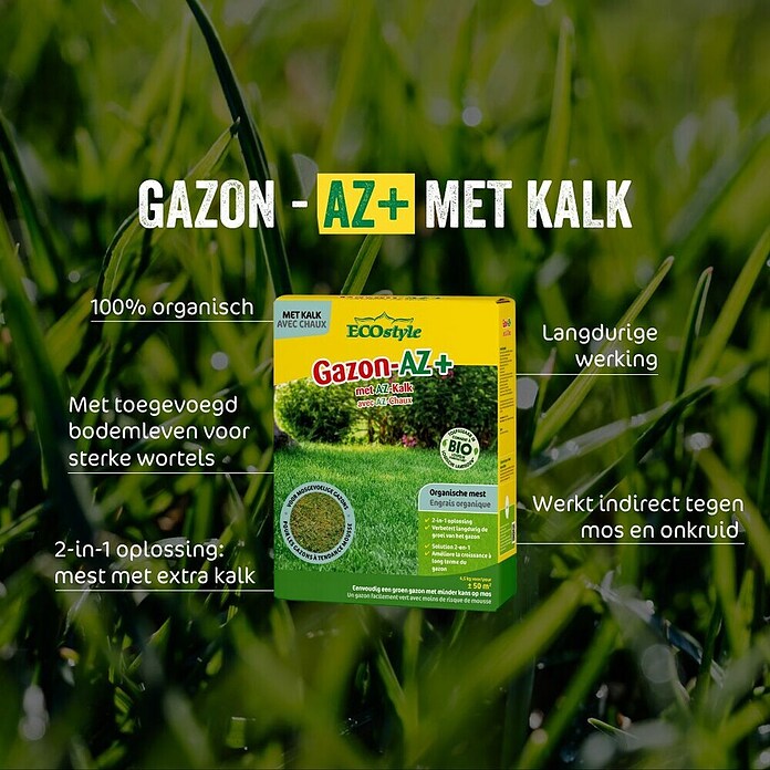 ECOstyle Bio-gazonmest Gazon-AZ+ (18 kg) | BAUHAUS