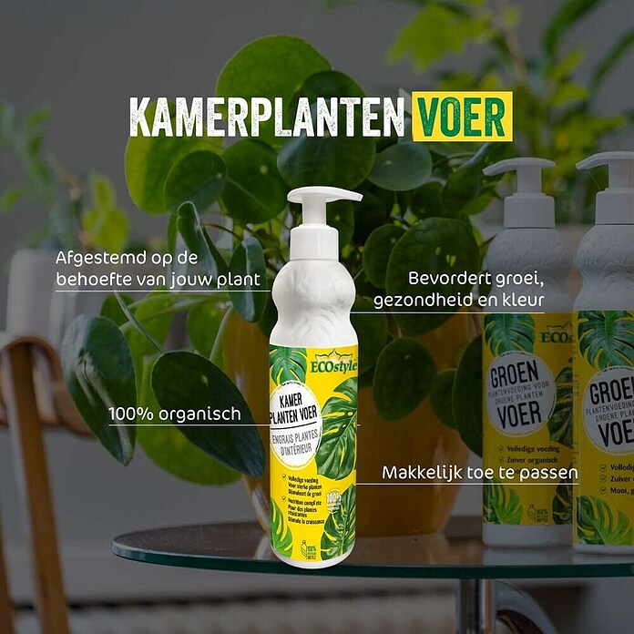 ECOstyle Kamerplanten Voeding Groen Voer (Vloeibare meststof, 400 ml) | BAUHAUS