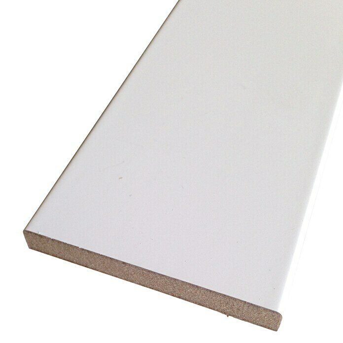 Rufete Tapeta MDF lacada en blanco (7 x 224 cm)