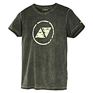 Terrax Workwear T-Shirt (XL, Dunkelgrün/Lime)