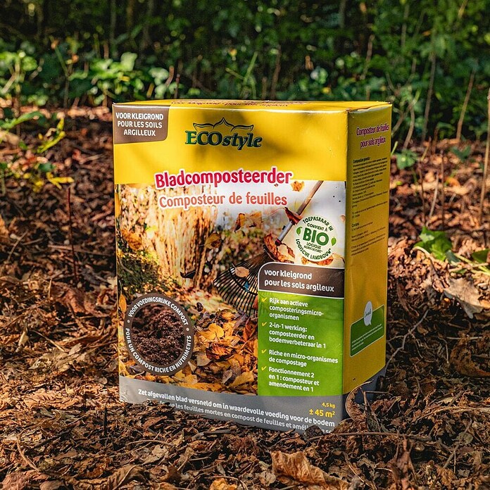 ECOstyle Compostversneller Bladcomposteerder Kleigrond (4,5 kg, Max toepassingsvlak: 45 m²) | BAUHAUS