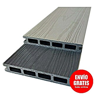 Dioco Tablón para terraza WPC Duratech (L x An x Es: 220 x 14,2 x 2,3 cm, Arena/Gris, 1 ud.)