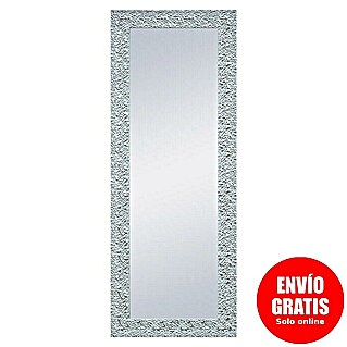 Espejo de pared Fantasía (56 x 136 cm, Blanco/Plateado)