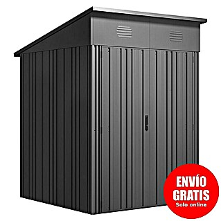 Hoggar Caseta para jardín Pioneer Y30 (Medidas ext. (An x Pr): 162 x 174 cm, Antracita, Acero, 2,82 m²)