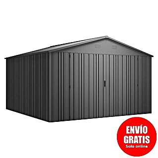 Hoggar Caseta para jardín Pioneer Y130 (Medidas ext. (An x Pr): 356 x 350 cm, Antracita, Acero, 12,46 m²)