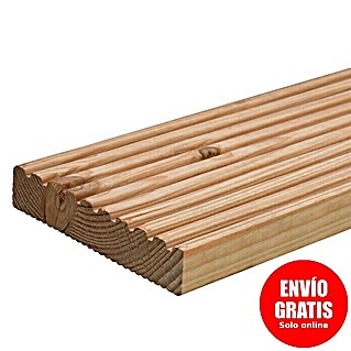 Tarima para terraza Douglasie (Abeto de Douglas, 300 x 14,5 x 2,8 cm, Amarillo rojizo)
