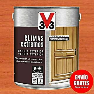 V33 Barniz para madera exterior Climas Extremos (Sapelly, Brillante, 2,5 l)