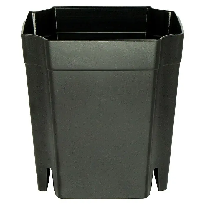 Pflanztopf Modul 1er FlexiFlora - Kunststoff, Schwarz, 1 Stk. - Leerer schwarzer Kunststoff-Pflanztopf.