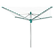 Leifheit Tendedero giratorio Linopush 500 (Adecuado para número de cargas de lavadora: 5 ud., Longitud cuerda de tender: 50 m, Diámetro abierto: 3,28 m, Gris metálico/Menta) | BAUHAUS