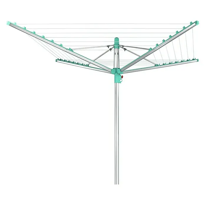 Leifheit Wäschespinne Linomatic 400 Easy - Länge Wäscheleine: 40 m, Geeignet für Anzahl Waschmaschinenfüllungen: 4 Stk. - Wäschespinne mit einem robusten Ständer und vielen Leinen zum Trocknen von Kleidung im Freien. Ideal für große Wäscheladungen.