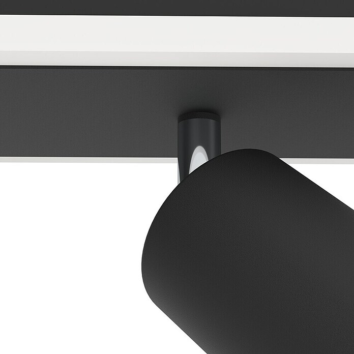 Eglo Regleta LED (20 W, L x An x Al: 46 x 10 x 14 cm, Negro, Blanco cálido) | BAUHAUS