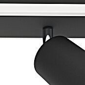 Eglo Regleta LED (20 W, L x An x Al: 46 x 10 x 14 cm, Negro, Blanco cálido) | BAUHAUS
