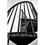 Minka Systemstahlspindeltreppe Rondo Color (Durchmesser: 160 cm, Anthrazit, Geschosshöhe: Max. 300 cm)