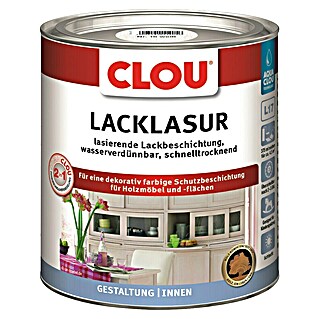 Clou Aqua Lacklasur Combi-Clou L17 (Weiß, 375 ml, Seidenmatt)