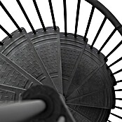 Minka Systemstahlspindeltreppe Rondo Color (Durchmesser: 160 cm, Anthrazit, Geschosshöhe: Max. 300 cm)