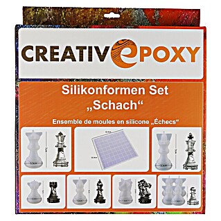 CreativEpoxy Gießform Silikonformen-Set (Schach, Silikon)