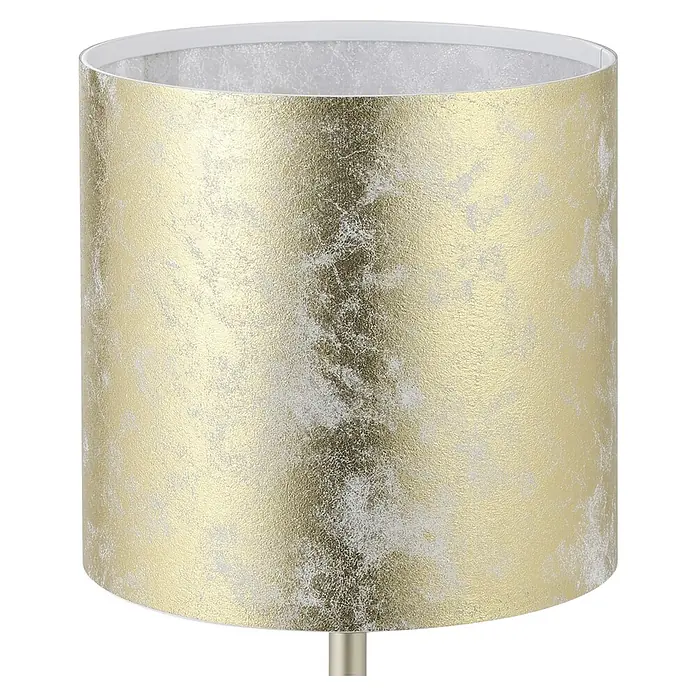 Eglo Viserbella Tischleuchte - 60 W, Champagner, E27 - Dieser Lampenschirm in Goldoptik ist ein echter Hingucker und sorgt für ein warmes Licht in jedem Raum. Die Struktur macht ihn einzigartig.