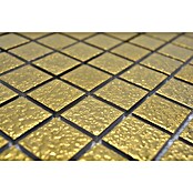 Mozaik pločica Quadrat Uni GO 282  (33 x 30,2 cm, Zlatne boje, Sjaj) | BAUHAUS