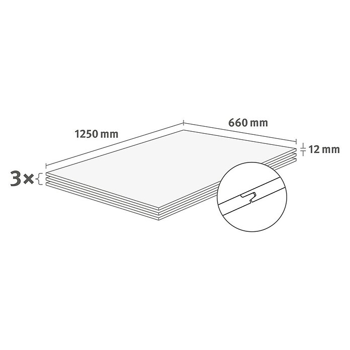 Egger Wandpaneel DecoWall (Esbjerg Rüster, 1 250 x 660 x 12 mm, 3 Stk.) | BAUHAUS