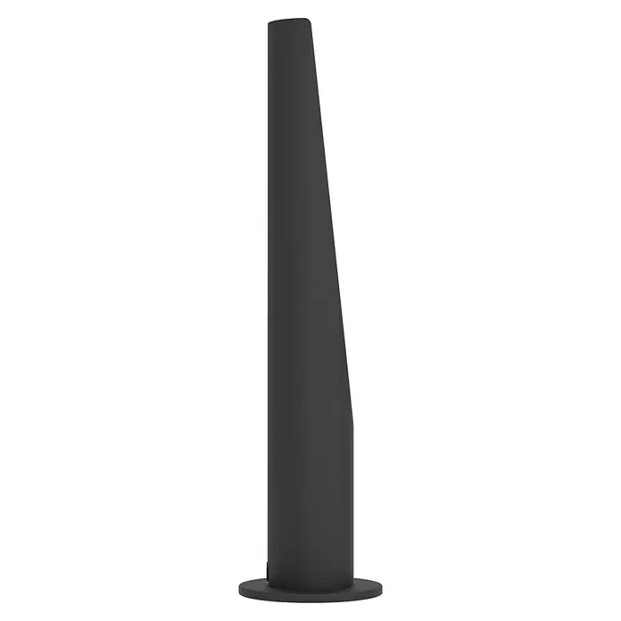 Eglo Barbotto LED-Tischleuchte rund - 5 W, Ø x H: 100 mm x 39,5 cm, Gold, Schwarz, Warmweiß - Schwarzer Luftreiniger mit schlankem Design auf einer runden Basis, ideal für saubere Luft in modernen Wohnräumen.