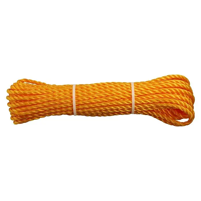 Stabilit PP-Seil - Ø x L: 8 mm x 20 m, 3-schäftig gedreht, Orange - Vorderansicht
