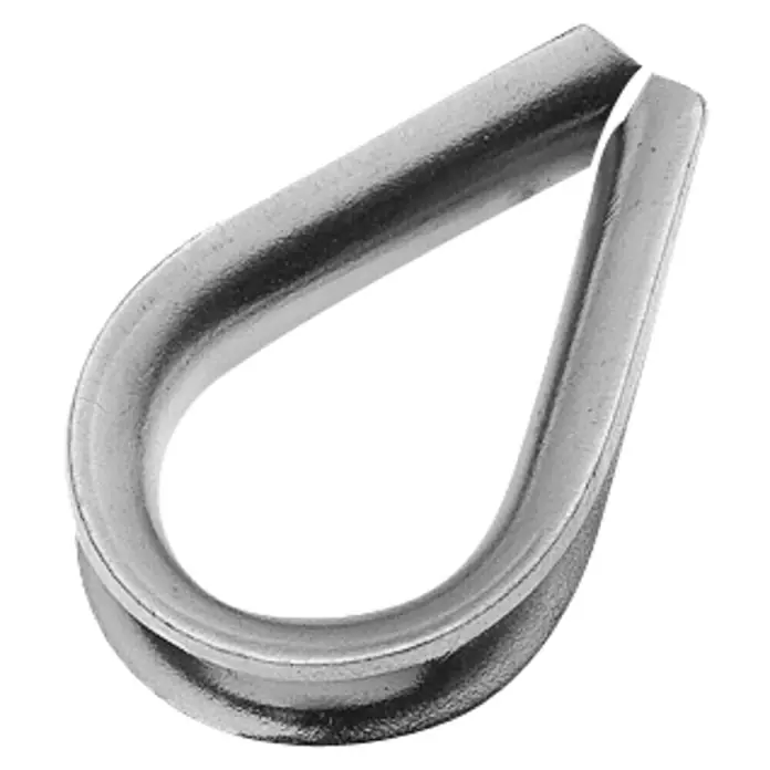 Stabilit KauscheFür Seildurchmesser: 10 mm, 2 Stk. - Ein Drahtseilkausch aus robustem Metall, ideal für sichere Seilverbindungen und erhöhte Belastbarkeit.