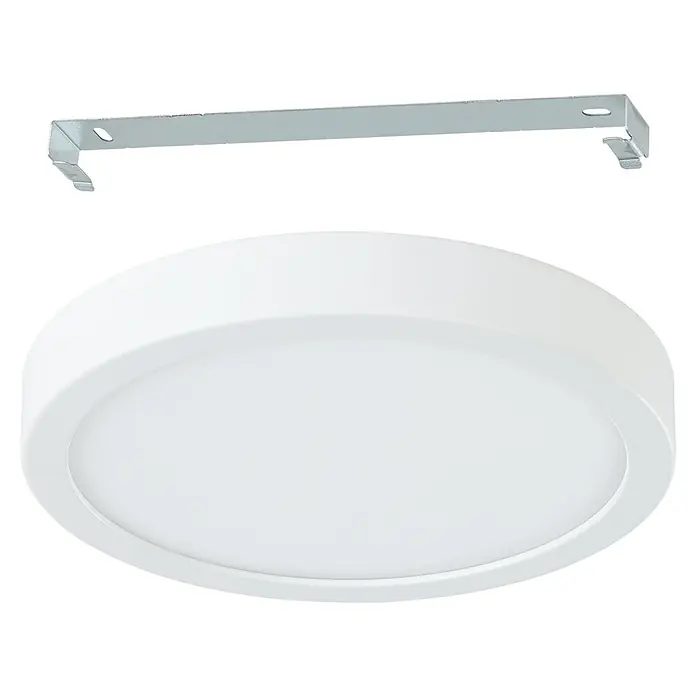 Eglo LED-Deckenleuchte Fueva 5 Sensor - 17 W, Weiß, Warmweiß, Durchmesser: 21 cm - Eine moderne, runde LED-Deckenleuchte in Weiß mit dazugehöriger Halterung, ideal für eine gleichmäßige und energieeffiziente Beleuchtung.