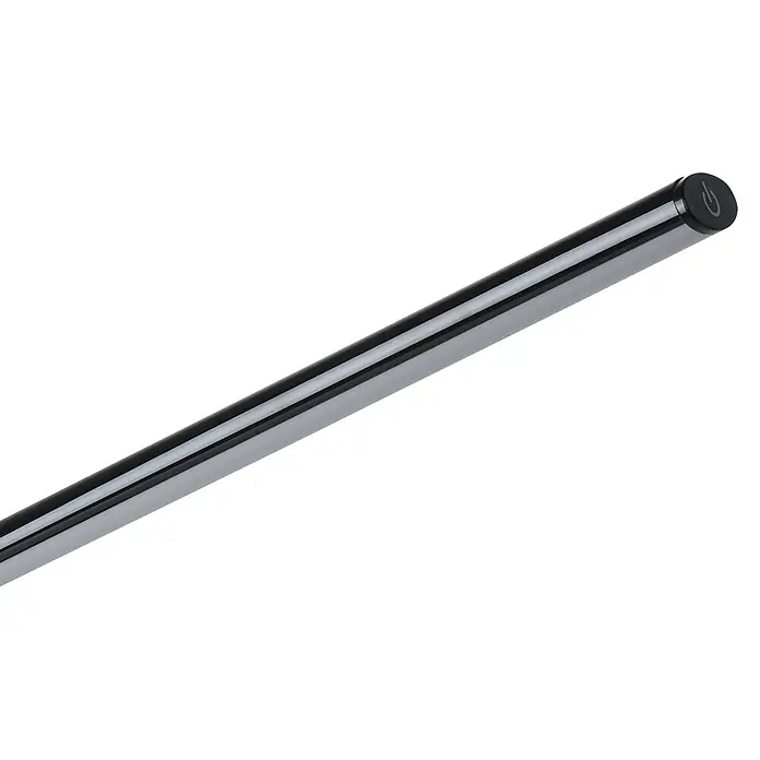 Eglo LED-Klemmleuchte Laroa - L x B x H: 45 cm x 6,5 cm x 27,5 mm - Eine moderne, längliche LED-Leuchte mit einem eleganten schwarzen Gehäuse und einem subtilen Power-Button für stilvolle Beleuchtung.