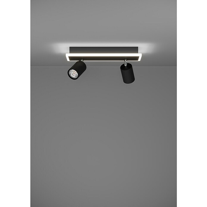 Eglo Downlight LED empotrable (12 W, L x An x Al: 34 x 10 x 14 cm, Negro, Blanco cálido) | BAUHAUS