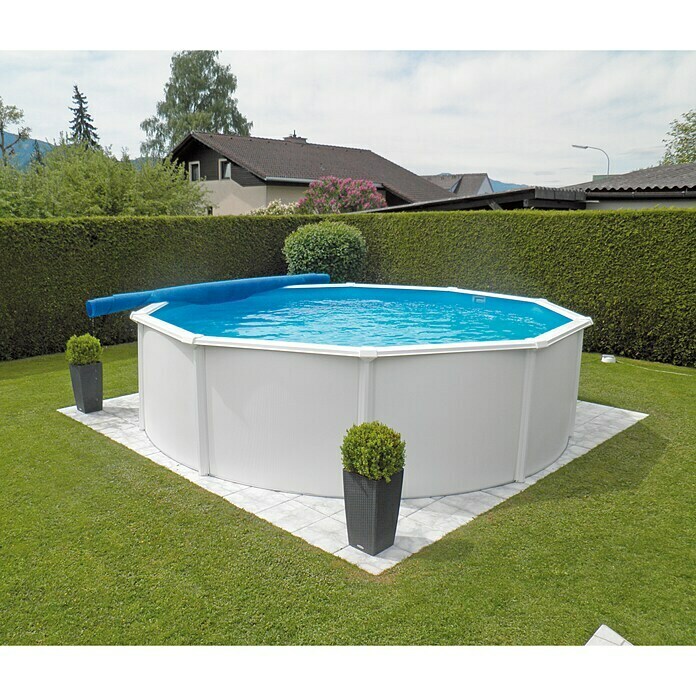 KWAD Pool-Set Steely de luxe (Durchmesser: 4,6 m, Höhe: 1,2 m, Fassungsvermögen: 19.000 l, Rund)