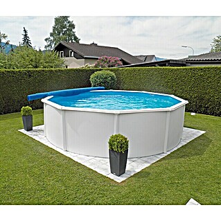 KWAD Stahlwand-Pool Steely de luxe (Ø x H: 460 x 120 cm, Weiß, 19 000 l)