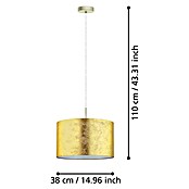 Eglo Viserbella Pendelleuchte (60 W, Gold, Höhe: 110 cm)