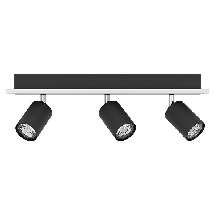 Eglo Regleta LED (20 W, L x An x Al: 46 x 10 x 14 cm, Negro, Blanco cálido) | BAUHAUS