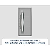 Hörmann EcoStar Haustür ISOPRO Secur IPS 780S (110 x 210 cm, DIN Anschlag: Links, Weißaluminium) | BAUHAUS