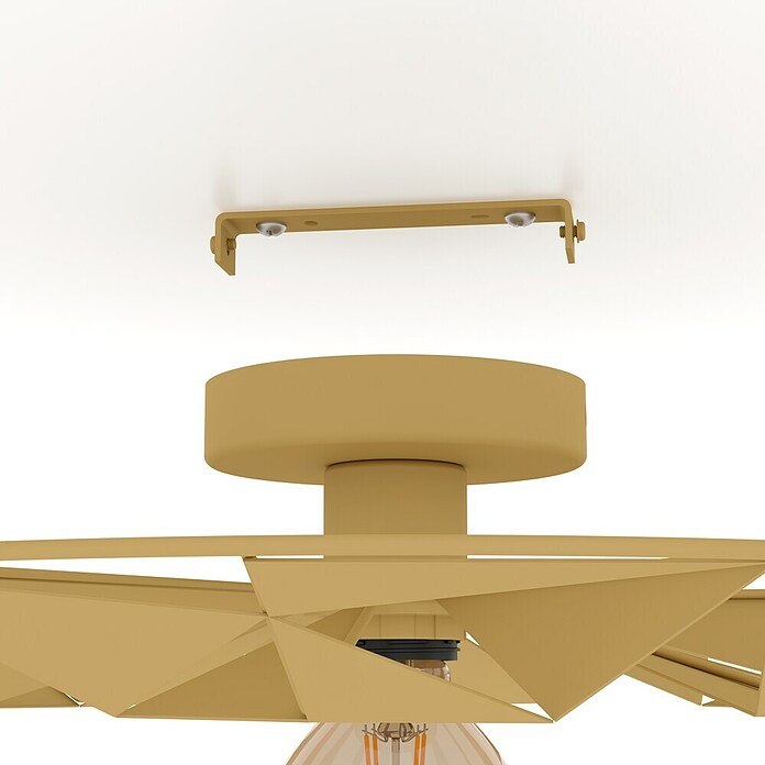 Eglo Deckenleuchte rund CASTANUELO (40 W, Ø x H: 425 mm x 100 cm, Gold, E27) | BAUHAUS