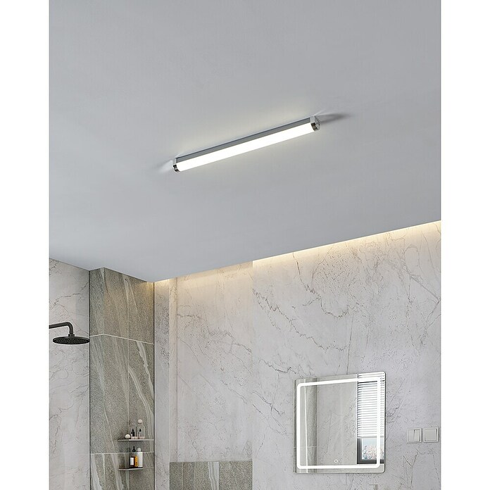 Eglo LED svjetiljka za ogledala Tragacete 1  (15,5 W, D x Š x V: 60 x 4,5 x 4,5 cm, Krom, Neutralno bijelo) | BAUHAUS