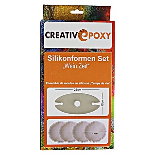 CreativEpoxy Gießform Silikonformen-Set (Wein Zeit, Silikon)