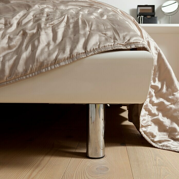 Element System Pata para muebles (Ø x L: 60 x 200 mm, Capacidad de carga: 75 kg, Color: Blanco / aluminio)