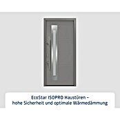 Hörmann EcoStar Haustür ISOPRO IP 780S (110 x 210 cm, DIN Anschlag: Links, Graualuminium) | BAUHAUS